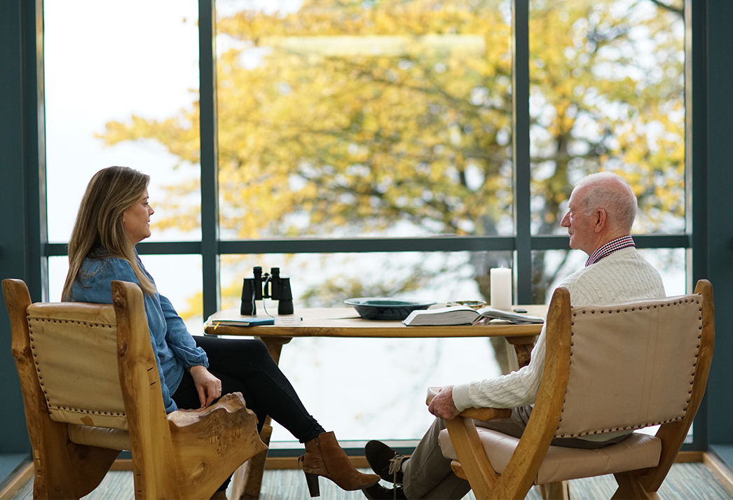 A counselling session at St Columba's Hospice