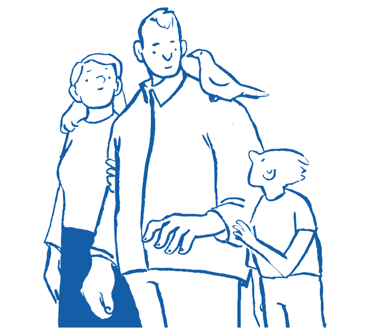 Illustration of a family